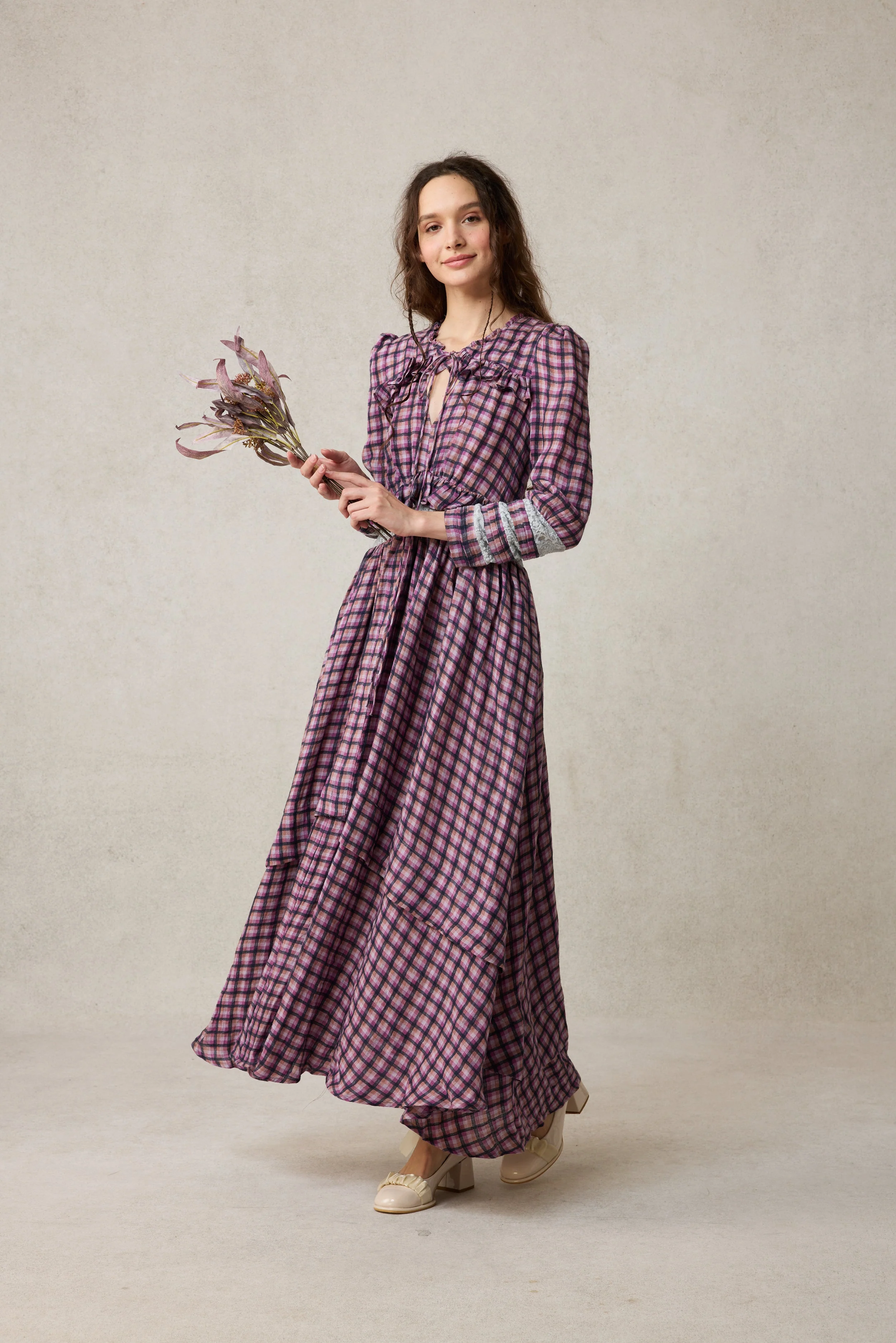 Rosewood 17 | Lace Linen Dress Gown - Image 6