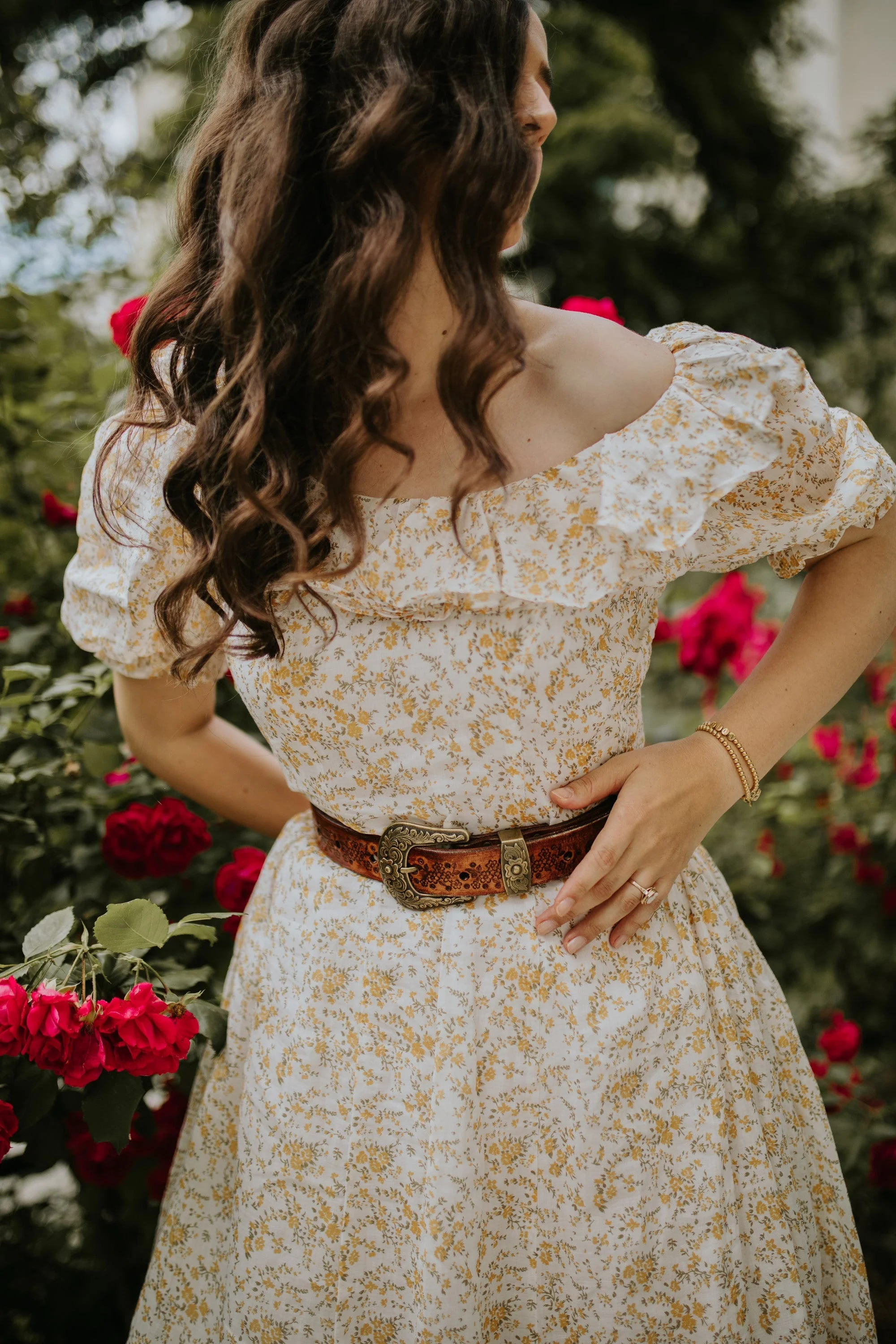 Elysia 15 | Lace-up linen flared dress - Image 23