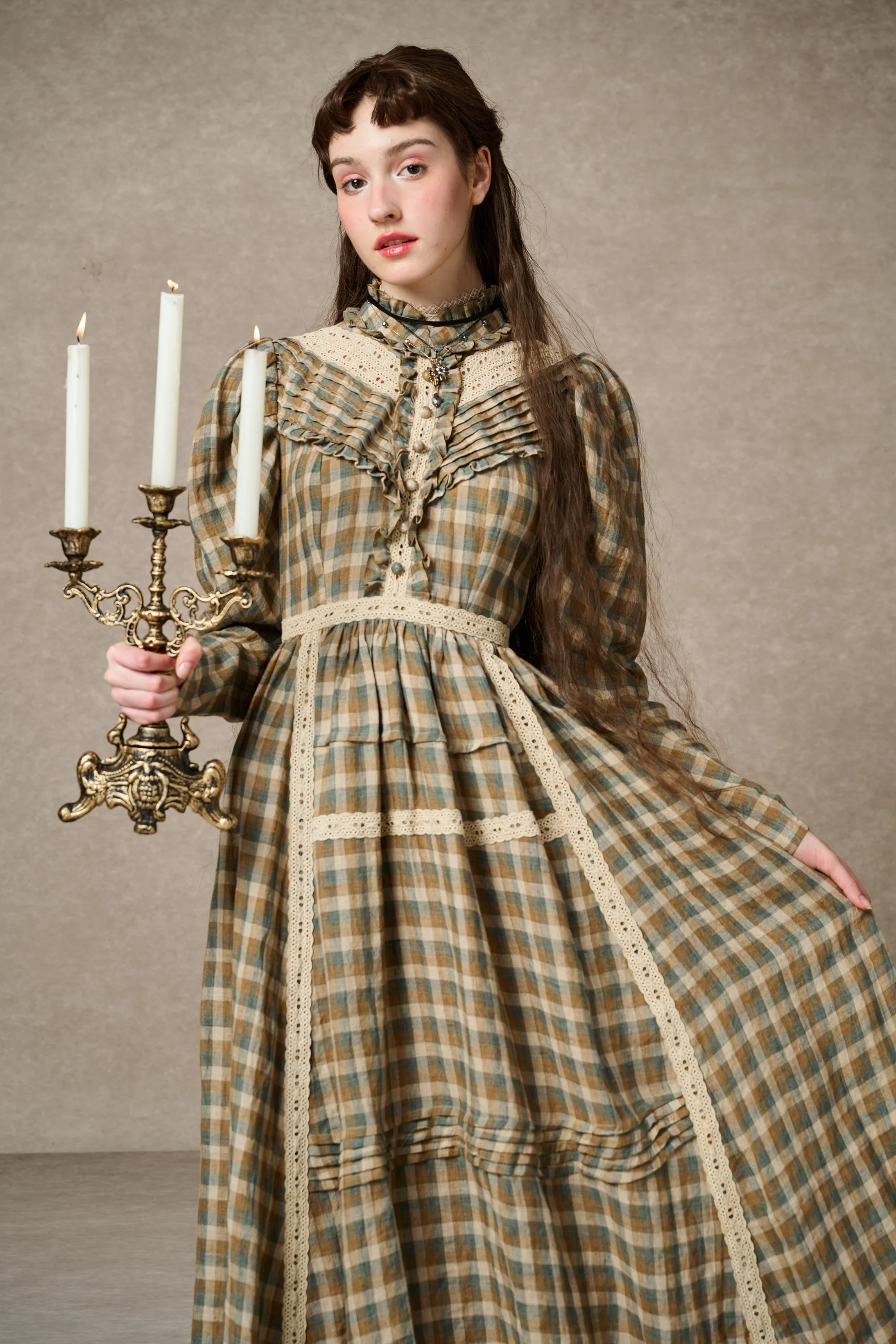 MARY 18 | VINTAGE LINEN DRESS GOWN - Image 30