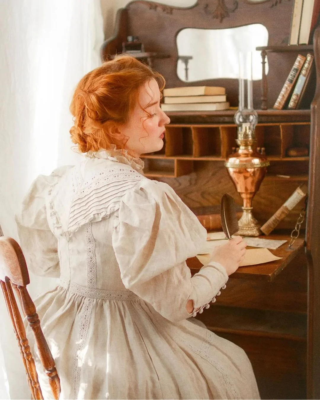 MARY 18 | VINTAGE LINEN DRESS GOWN - Image 23