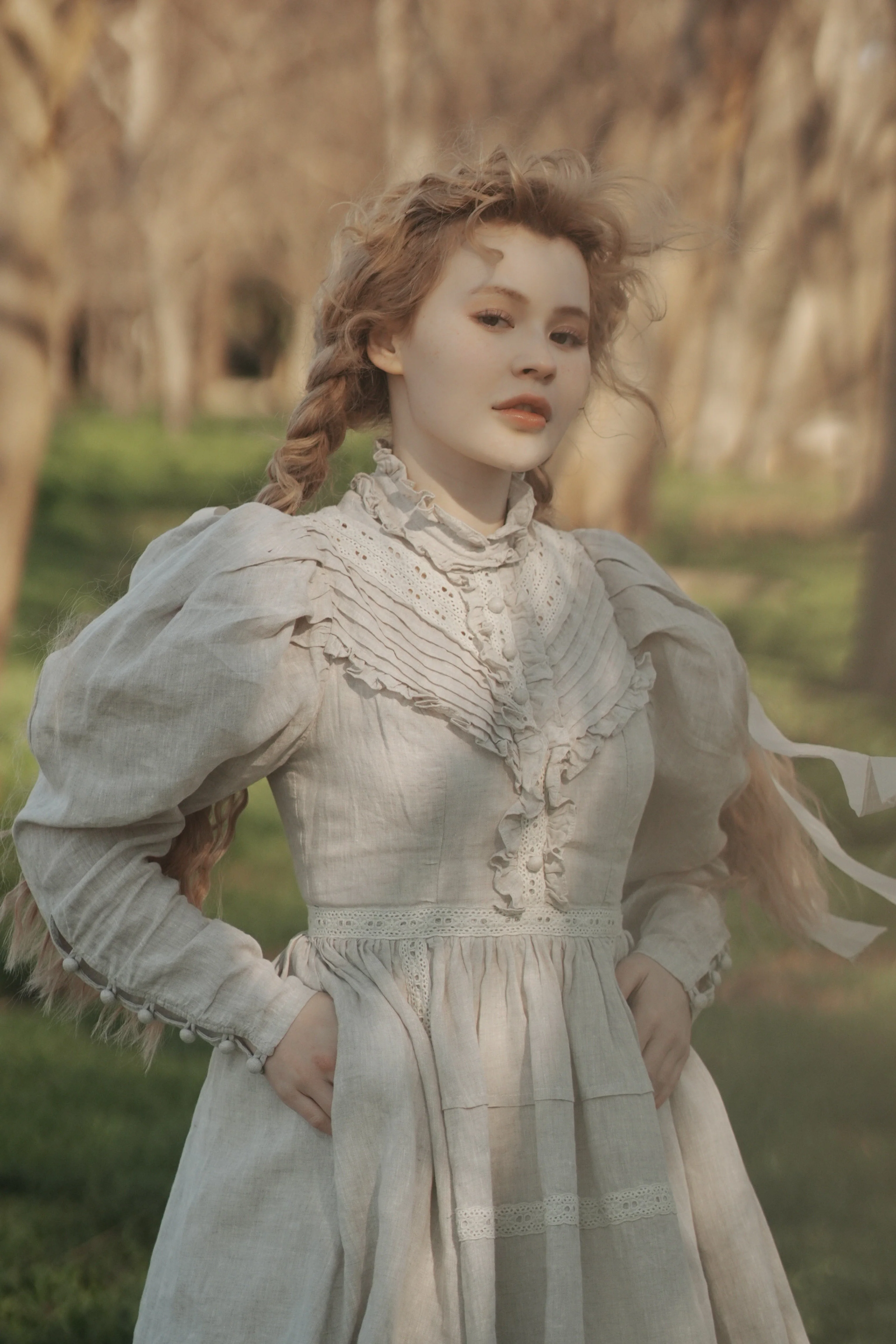 MARY 18 | VINTAGE LINEN DRESS GOWN - Image 48