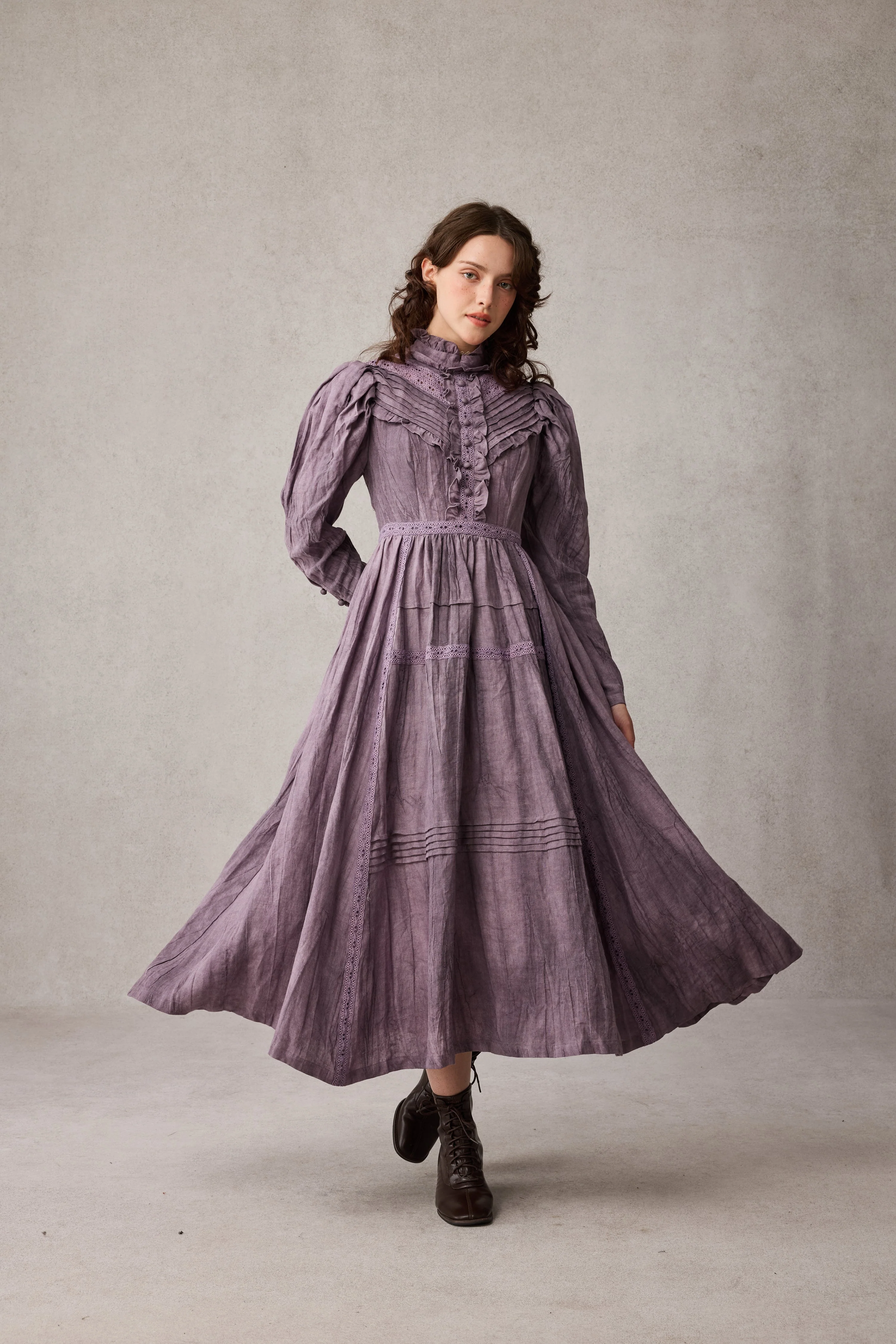 MARY 18 | VINTAGE LINEN DRESS GOWN - Image 42