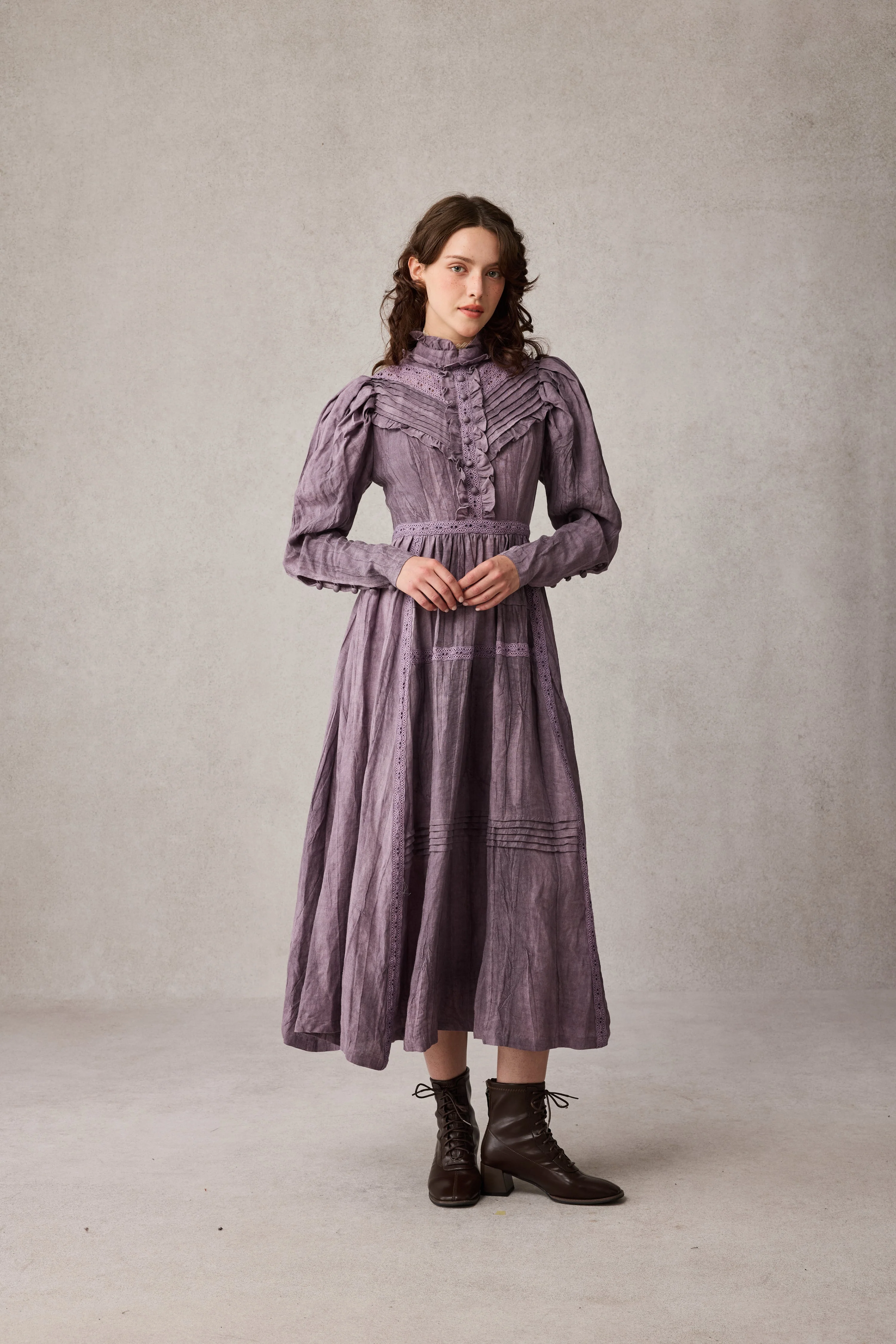 MARY 18 | VINTAGE LINEN DRESS GOWN - Image 43