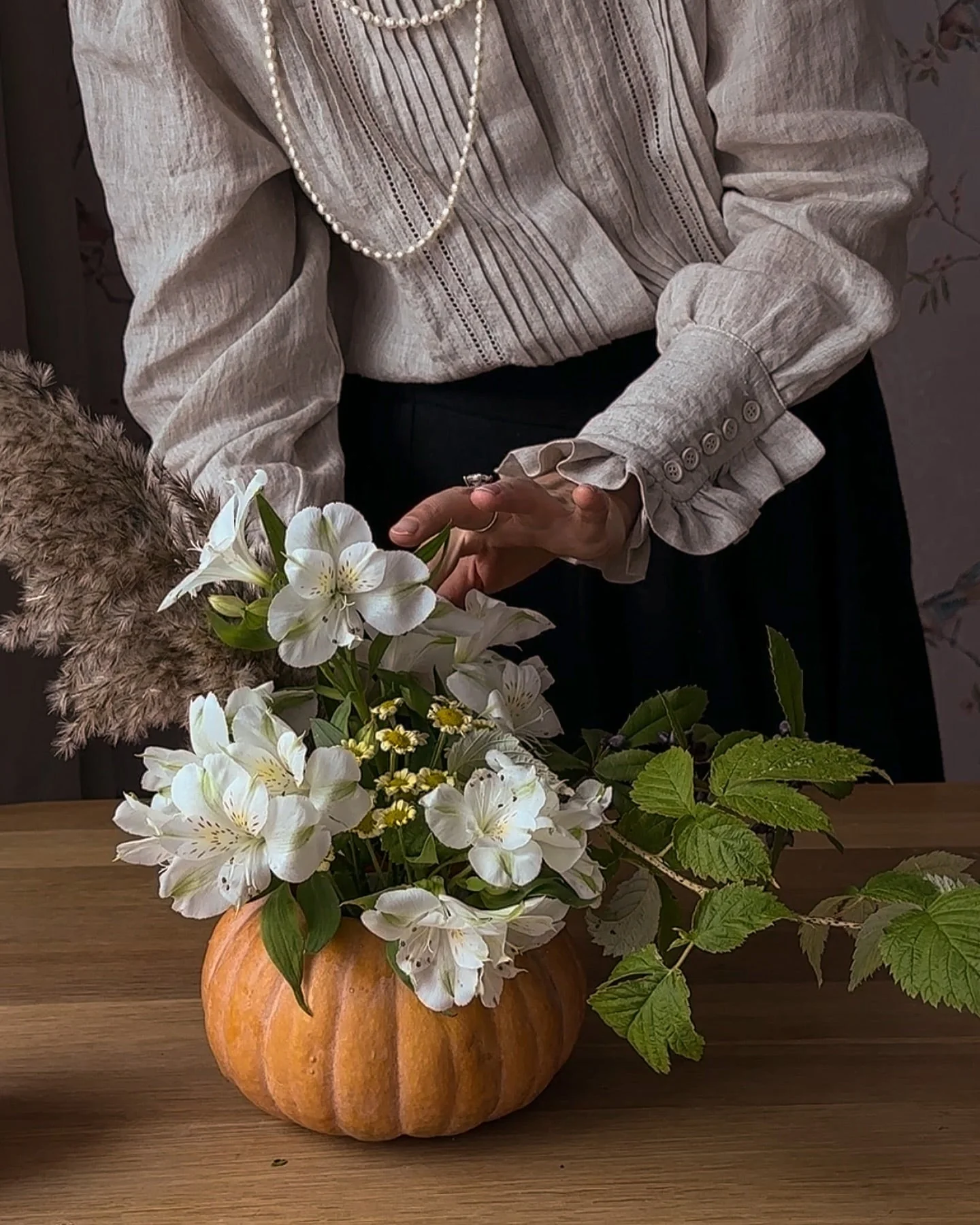 Sharon 21 |pintucked luxury linen shirt blouse - Image 18