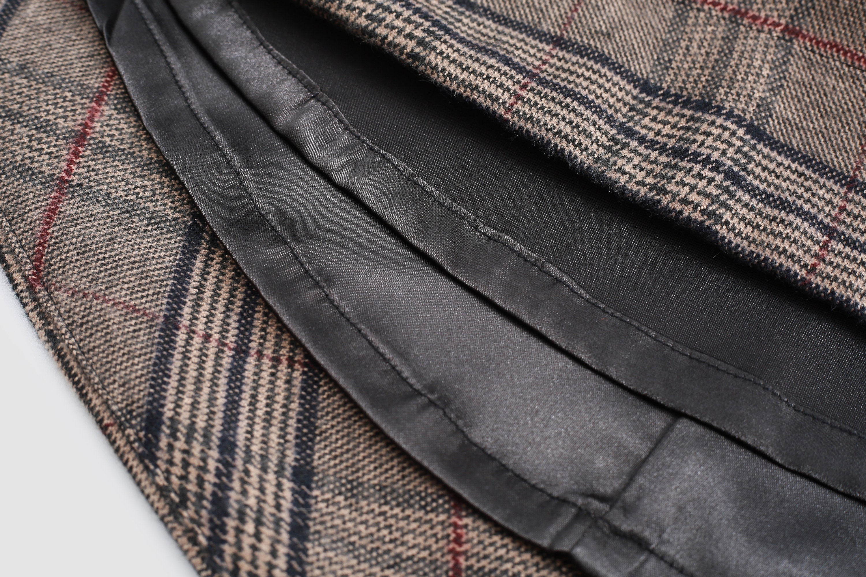 the Great Perhaps 2 | Tartan Wool Skirt in brown - Image 12