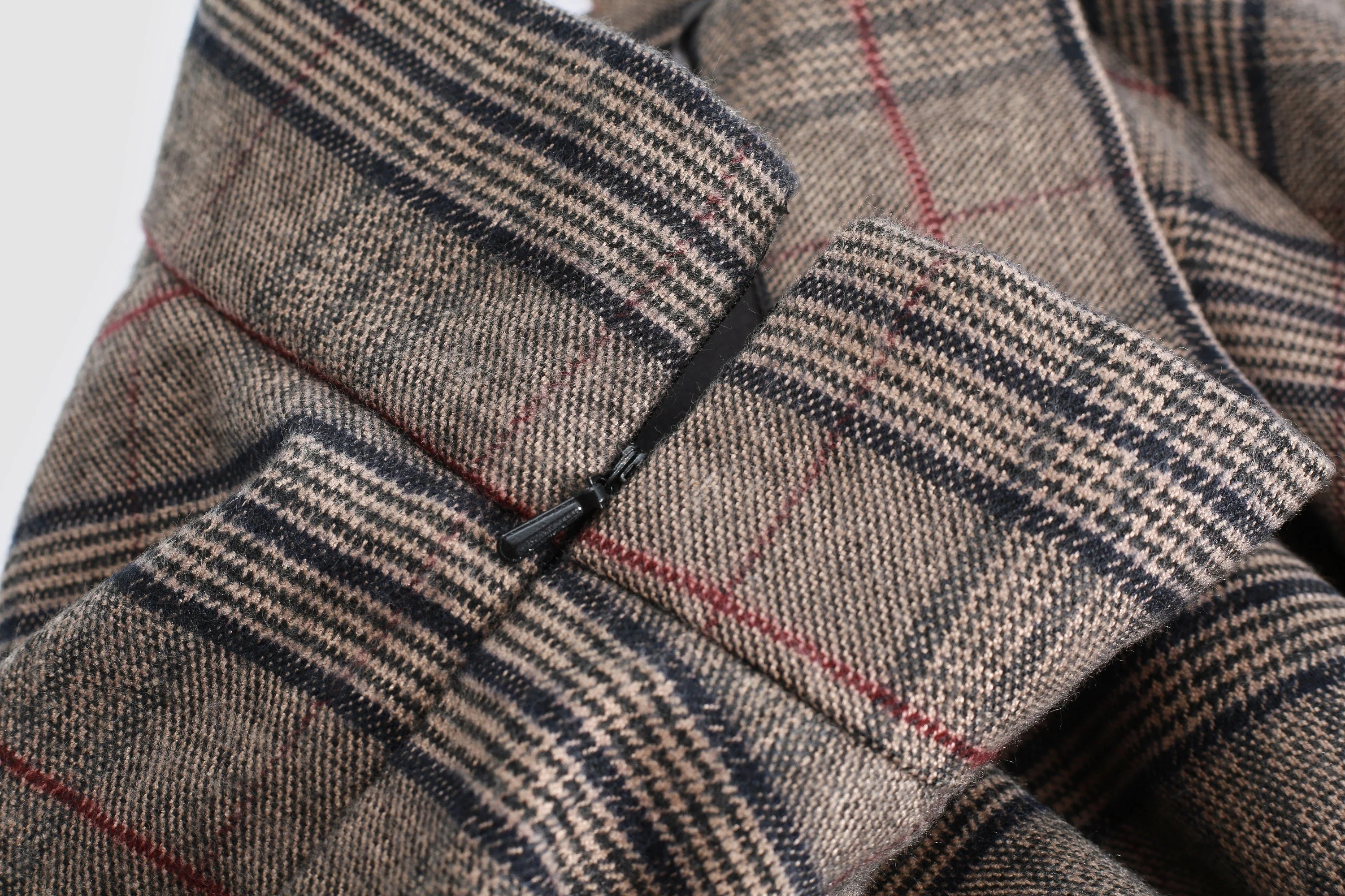 the Great Perhaps 2 | Tartan Wool Skirt in brown - Image 4