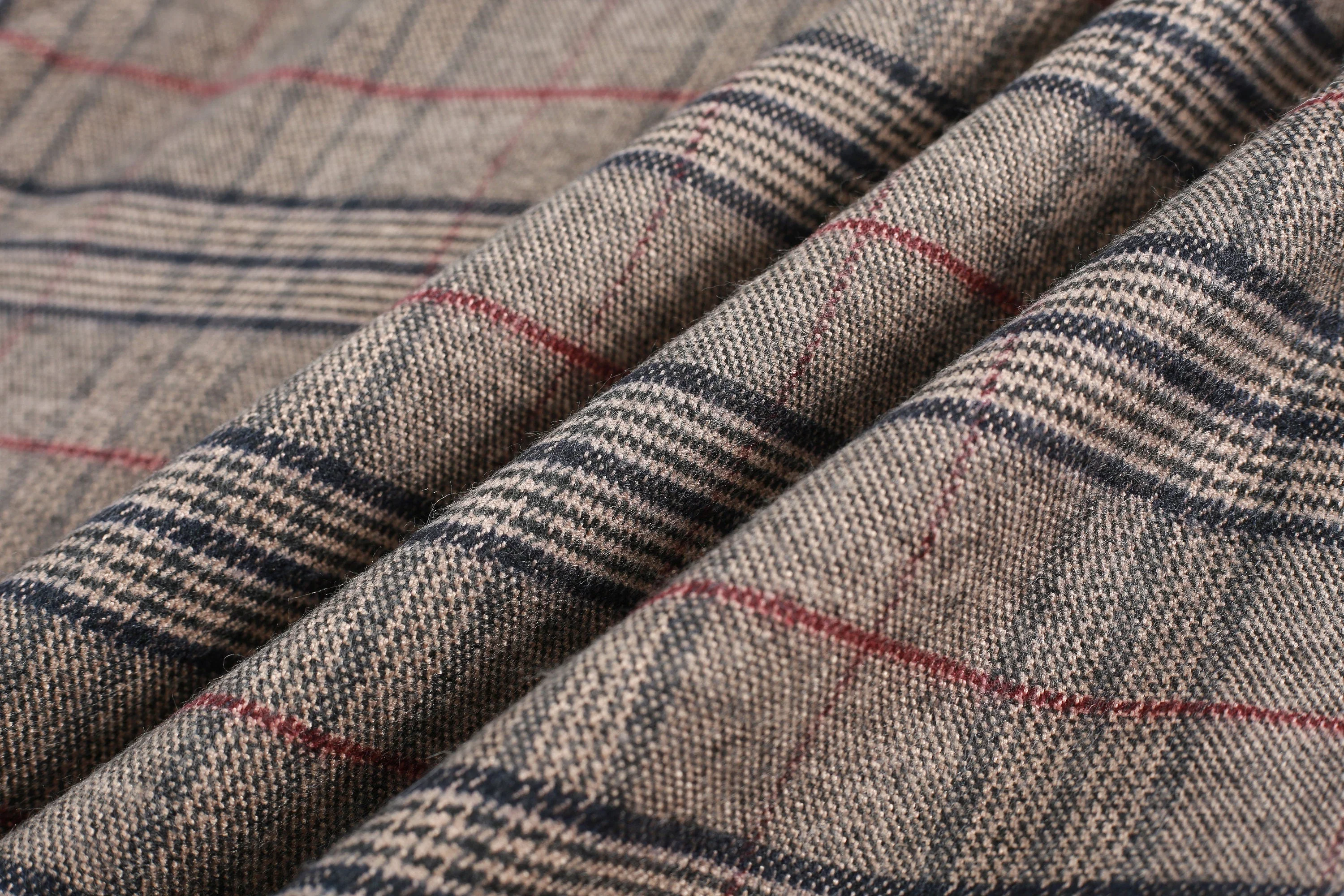 the Great Perhaps 2 | Tartan Wool Skirt in brown - Image 6