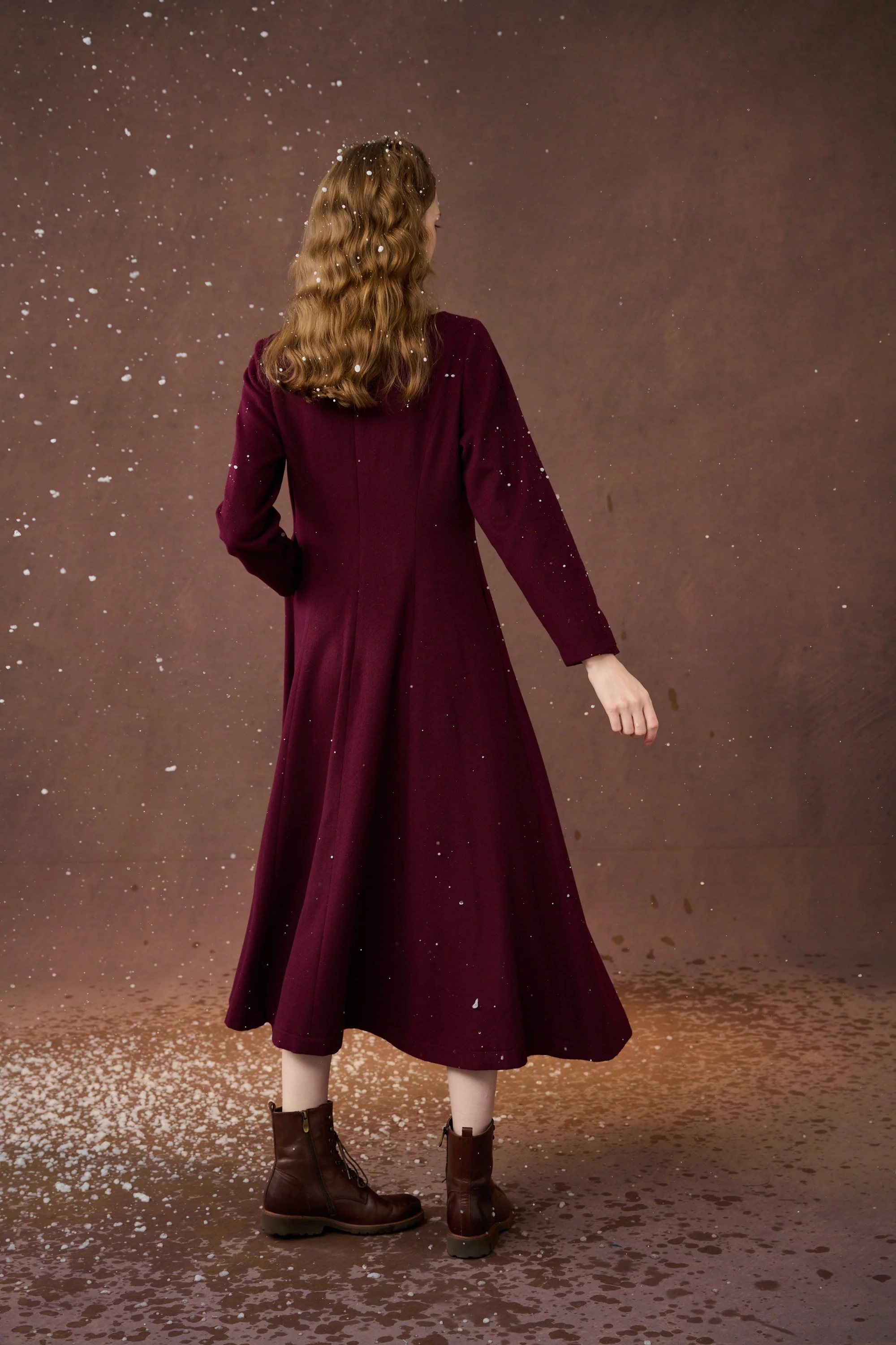 Mistletoe 17 | Vintage wool dress in Purple - Image 20