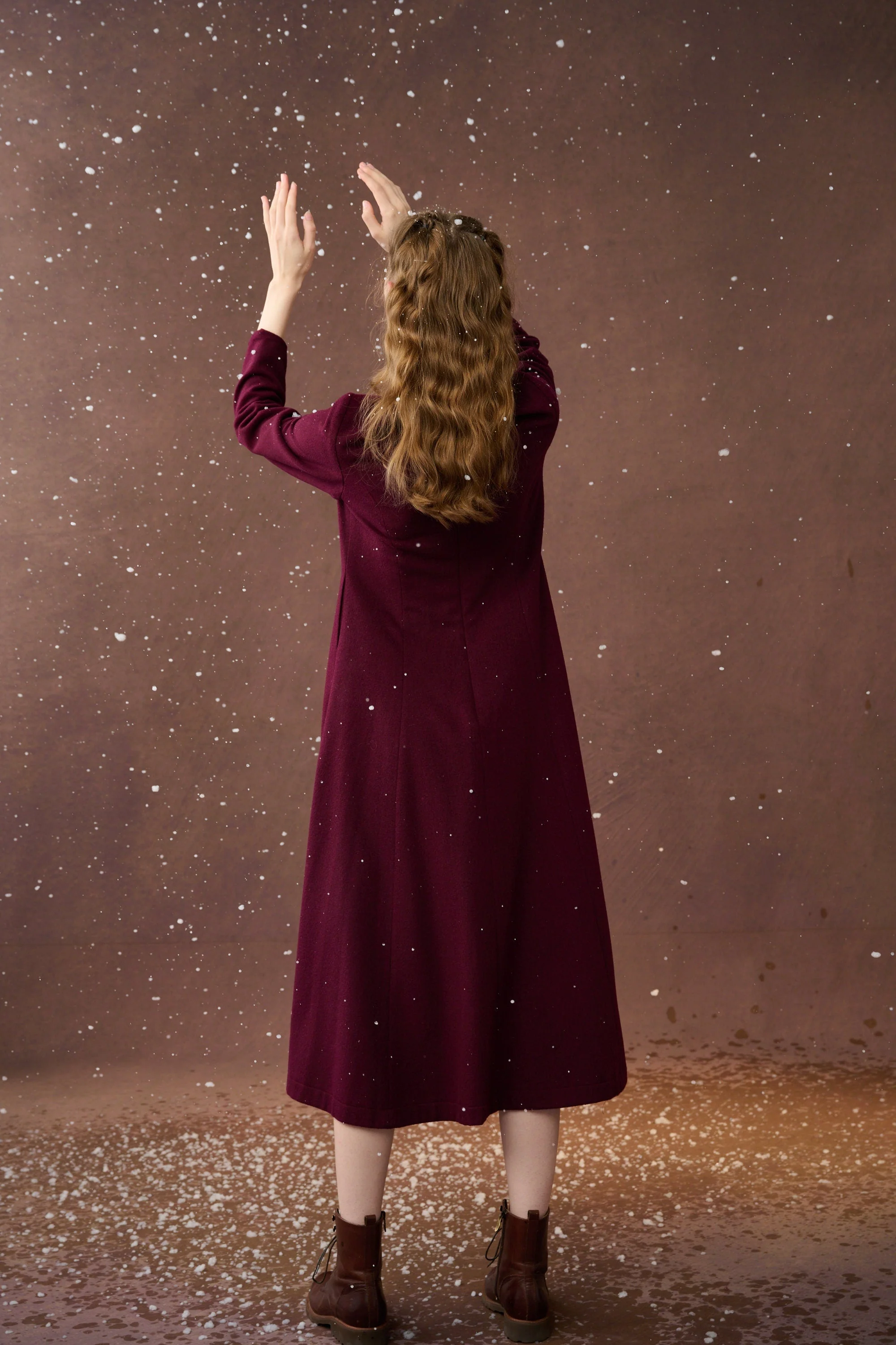 Mistletoe 17 | Vintage wool dress in Purple - Image 5