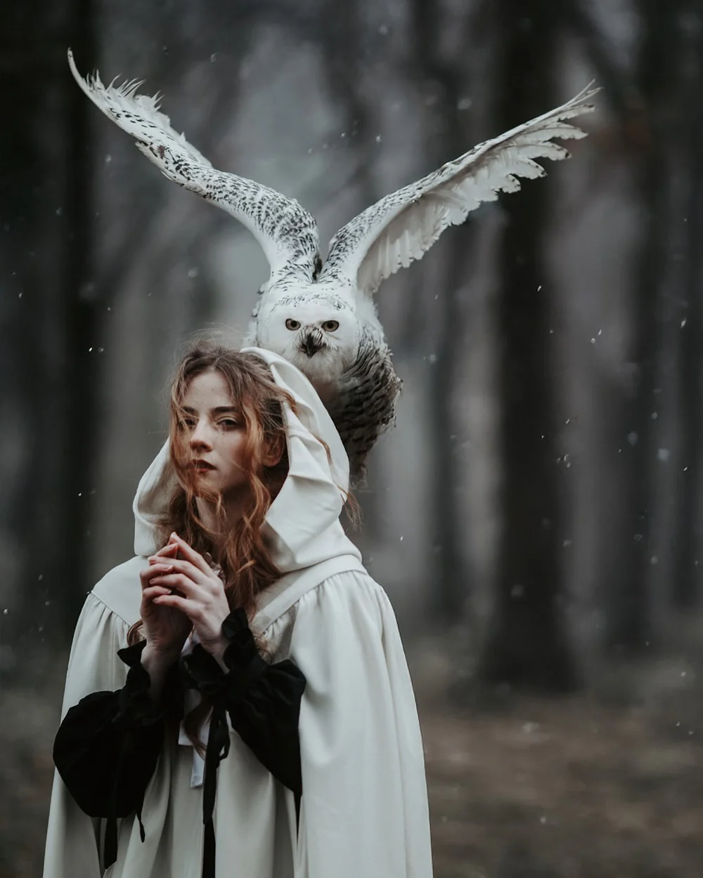 Perfumer 33 | white wool cloak wedding cape - Image 11