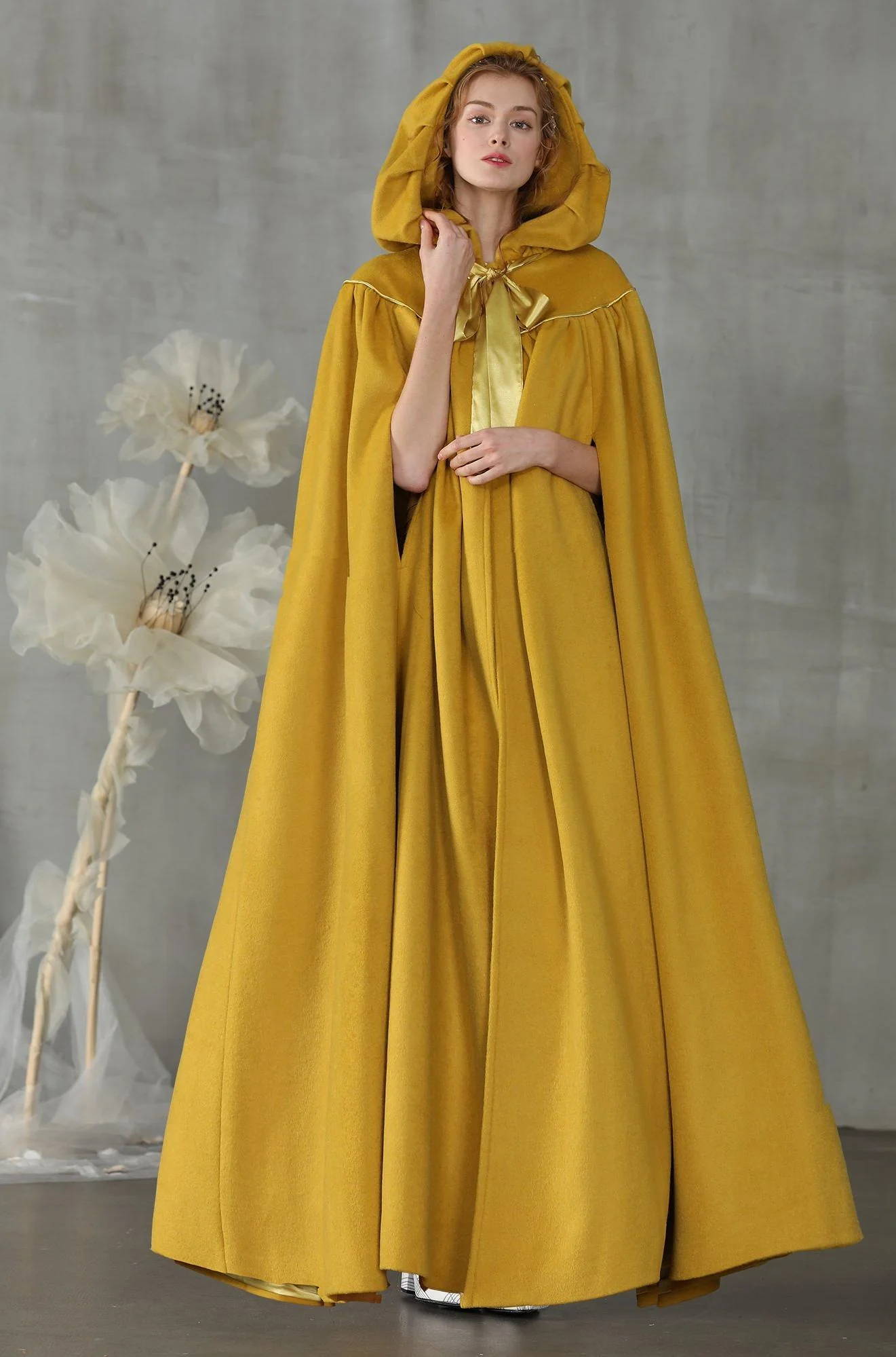 Perfumer 33 | white wool cloak wedding cape - Image 19