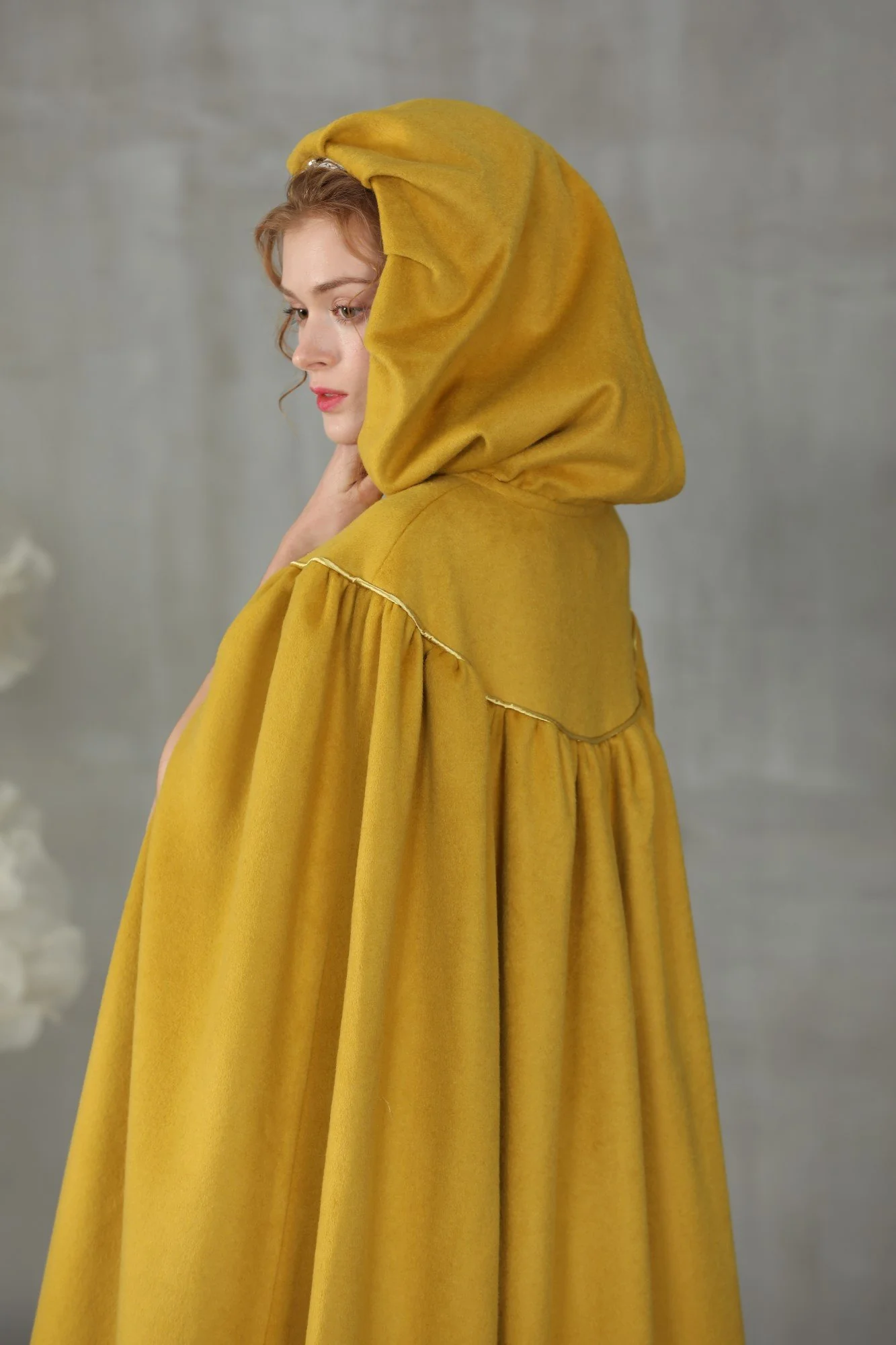 Perfumer 33 | white wool cloak wedding cape - Image 20