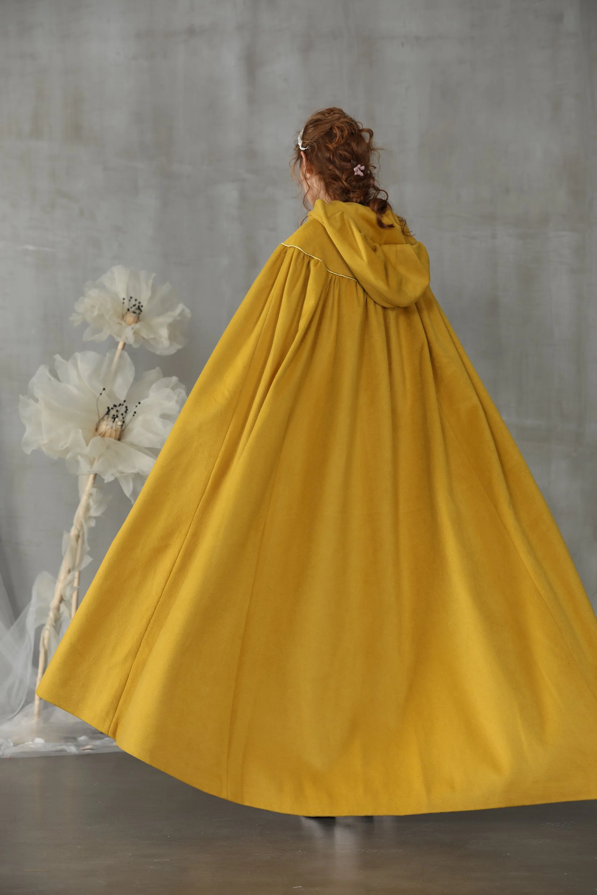 Perfumer 33 | white wool cloak wedding cape - Image 21