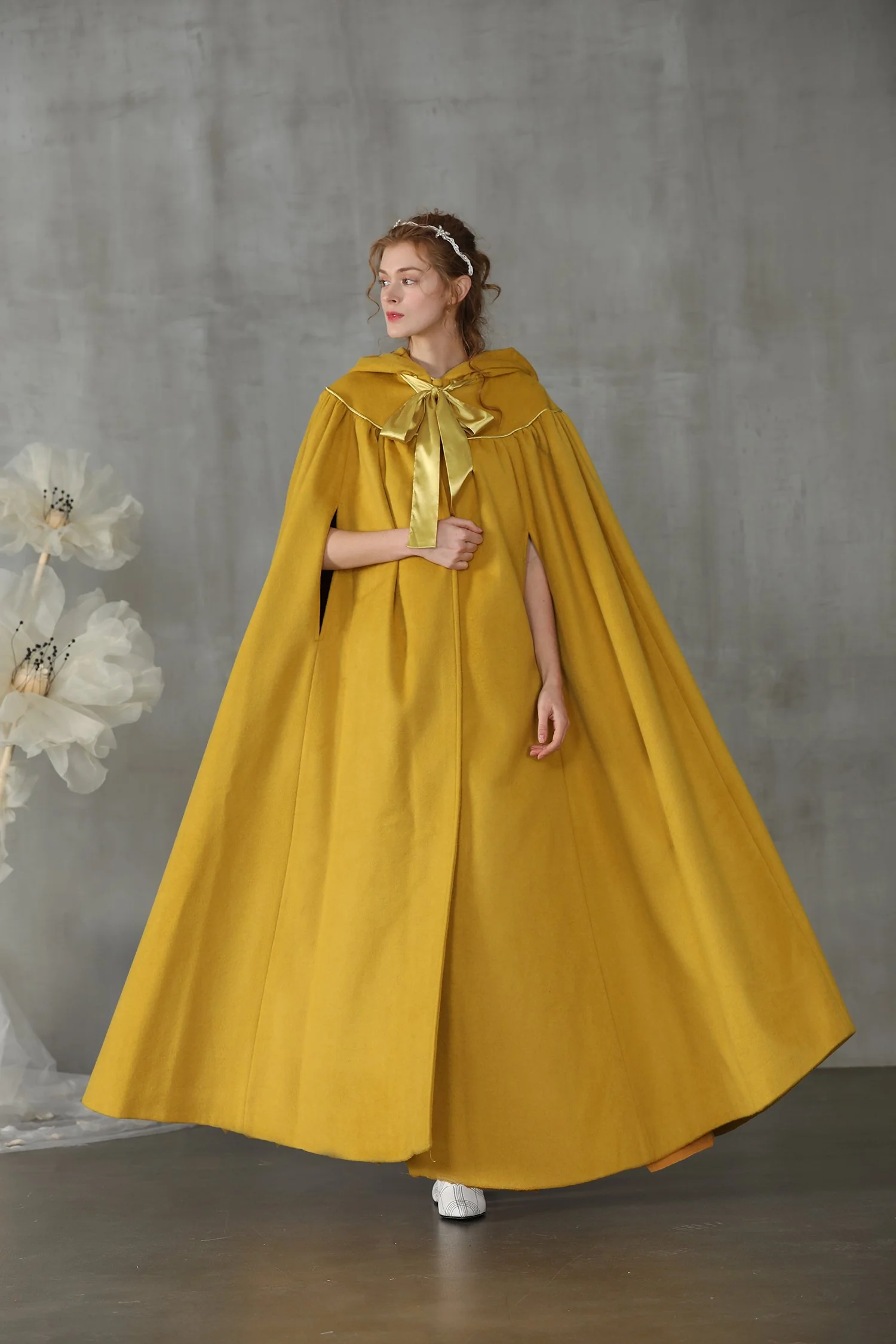 Perfumer 33 | white wool cloak wedding cape - Image 22