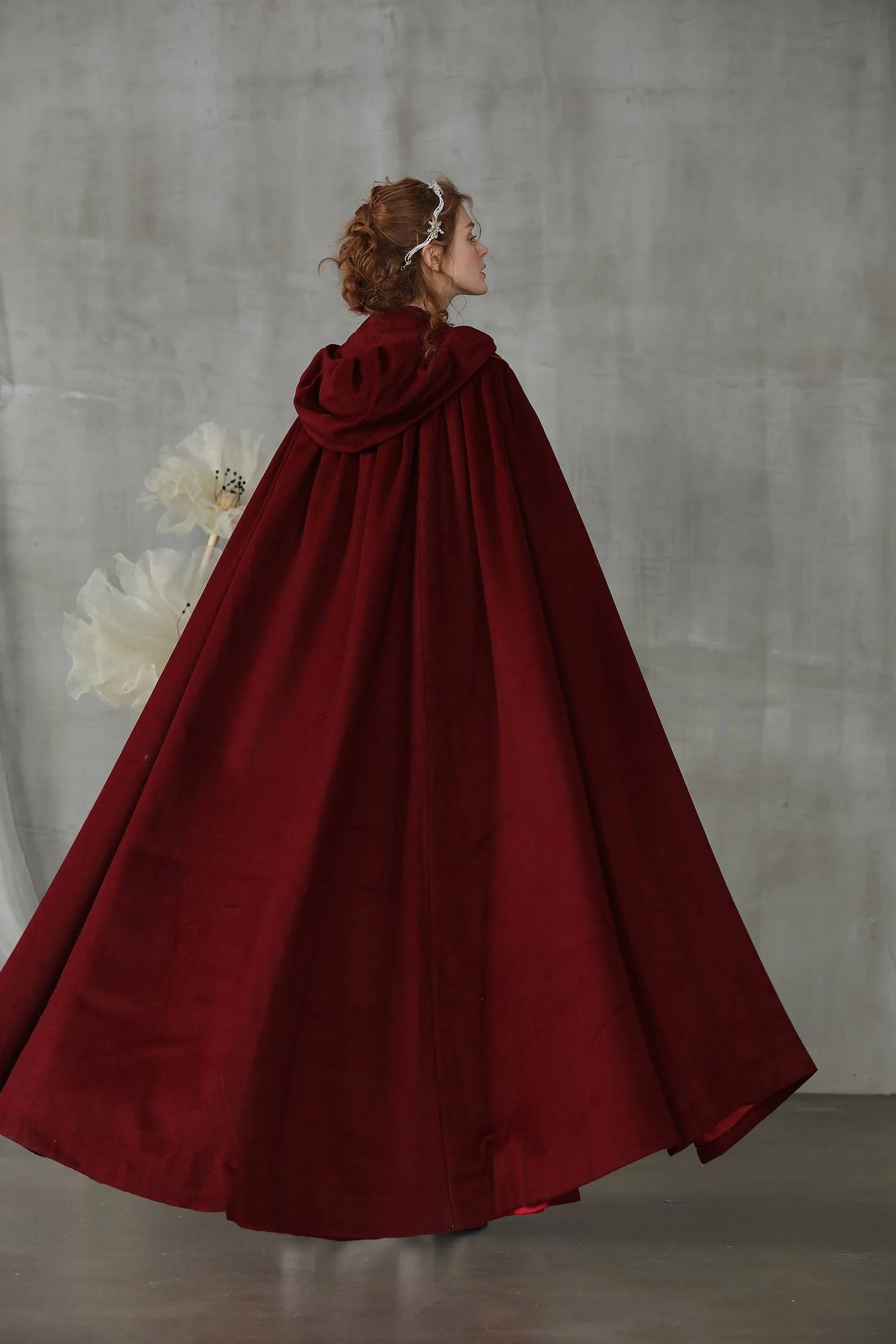 Perfumer 33 | white wool cloak wedding cape - Image 26