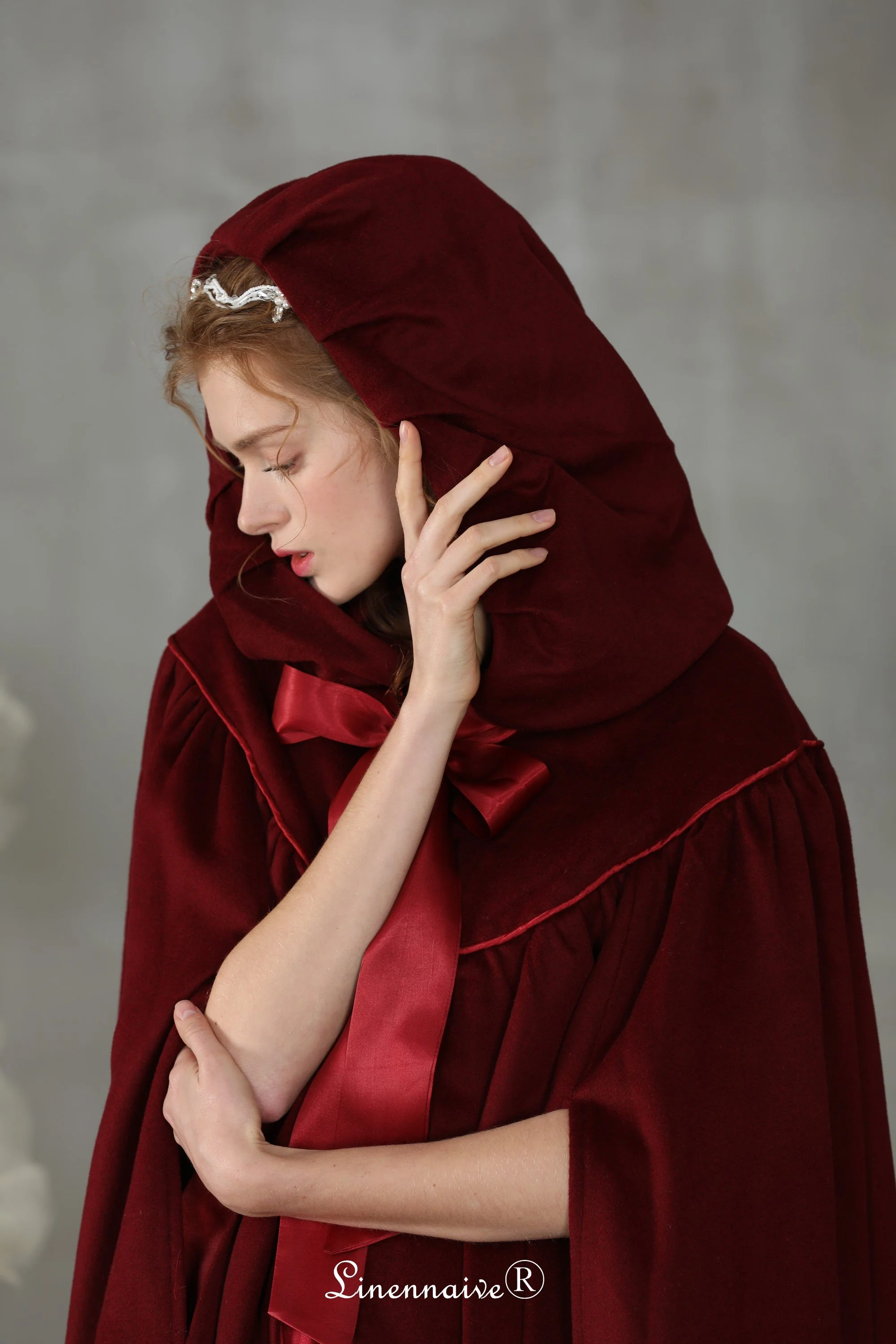 Perfumer 33 | white wool cloak wedding cape - Image 27