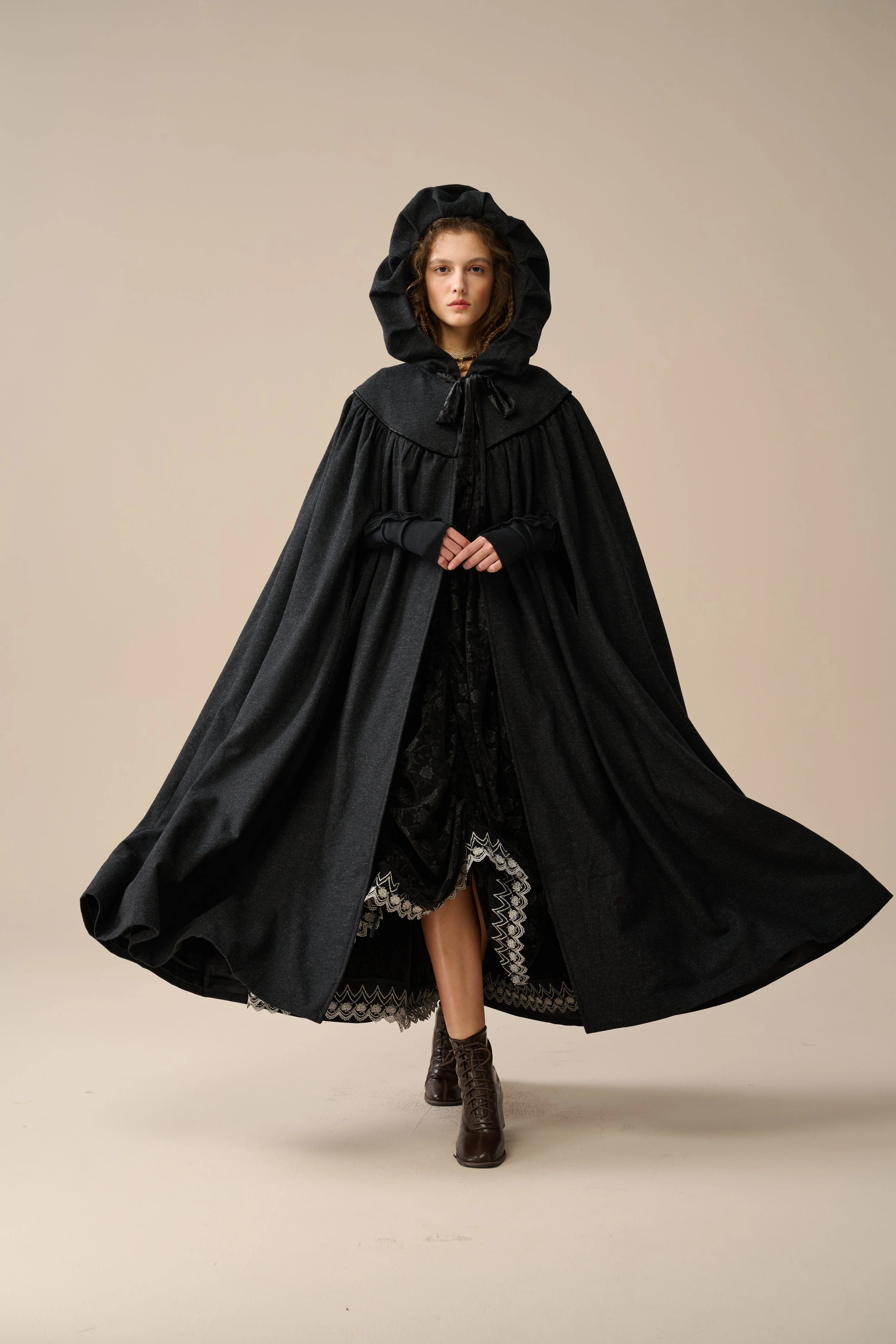 Perfumer 33 | white wool cloak wedding cape - Image 32
